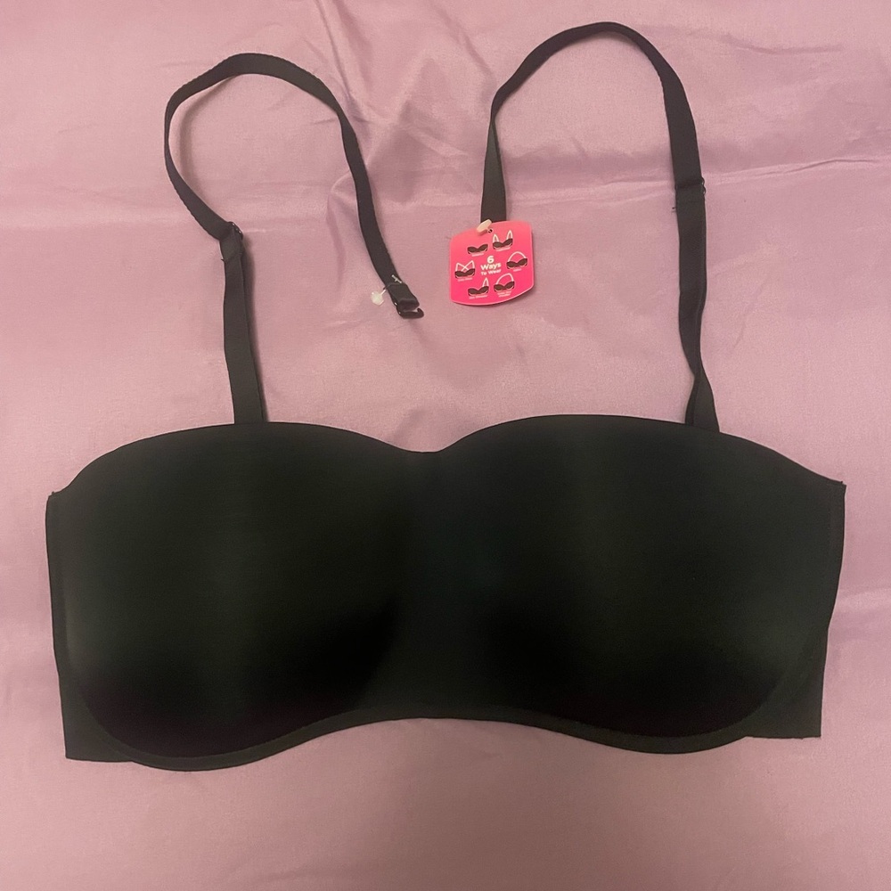 Black Bra with Convertible Straps